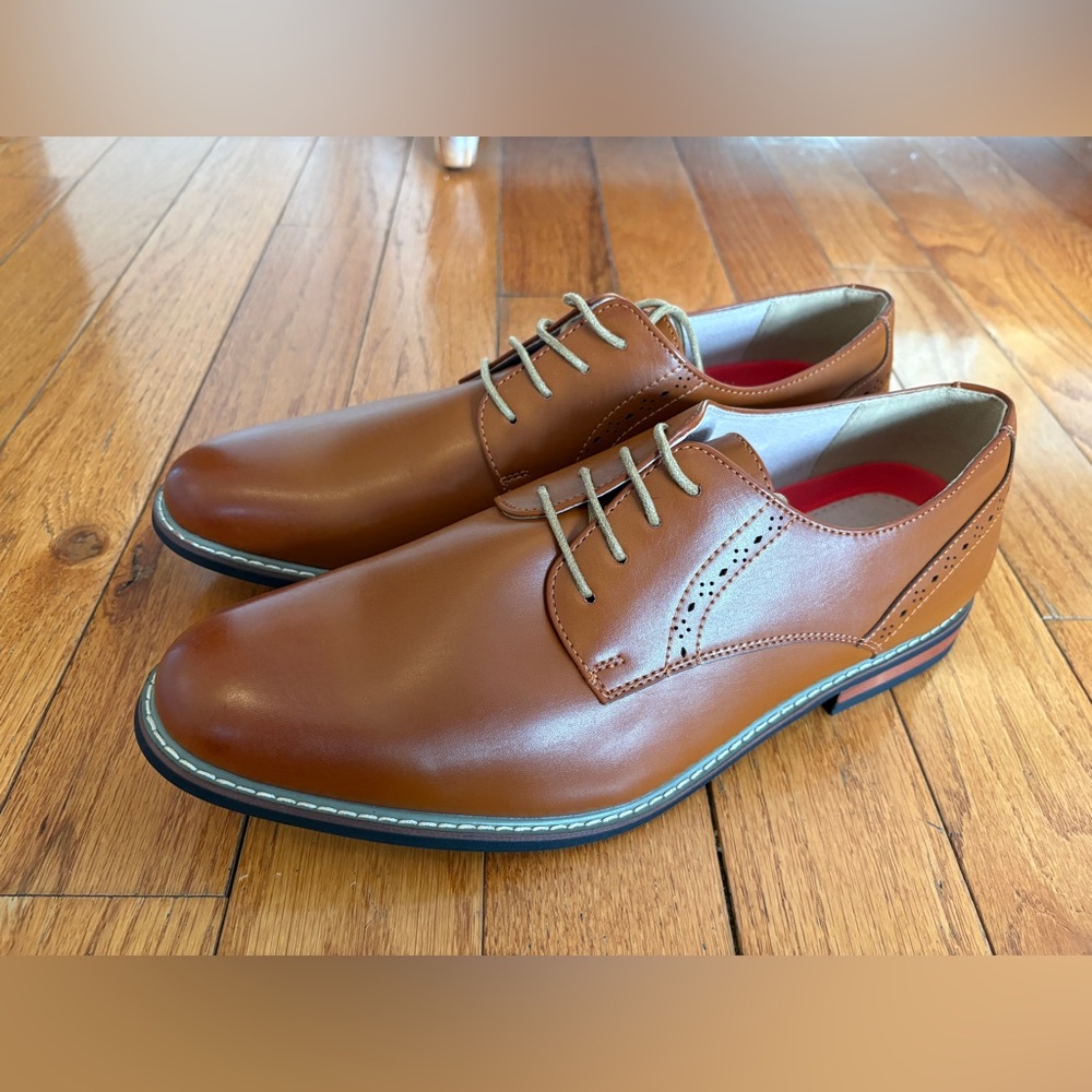 13W Bruno Marc Tan Men's Oxford Shoes
